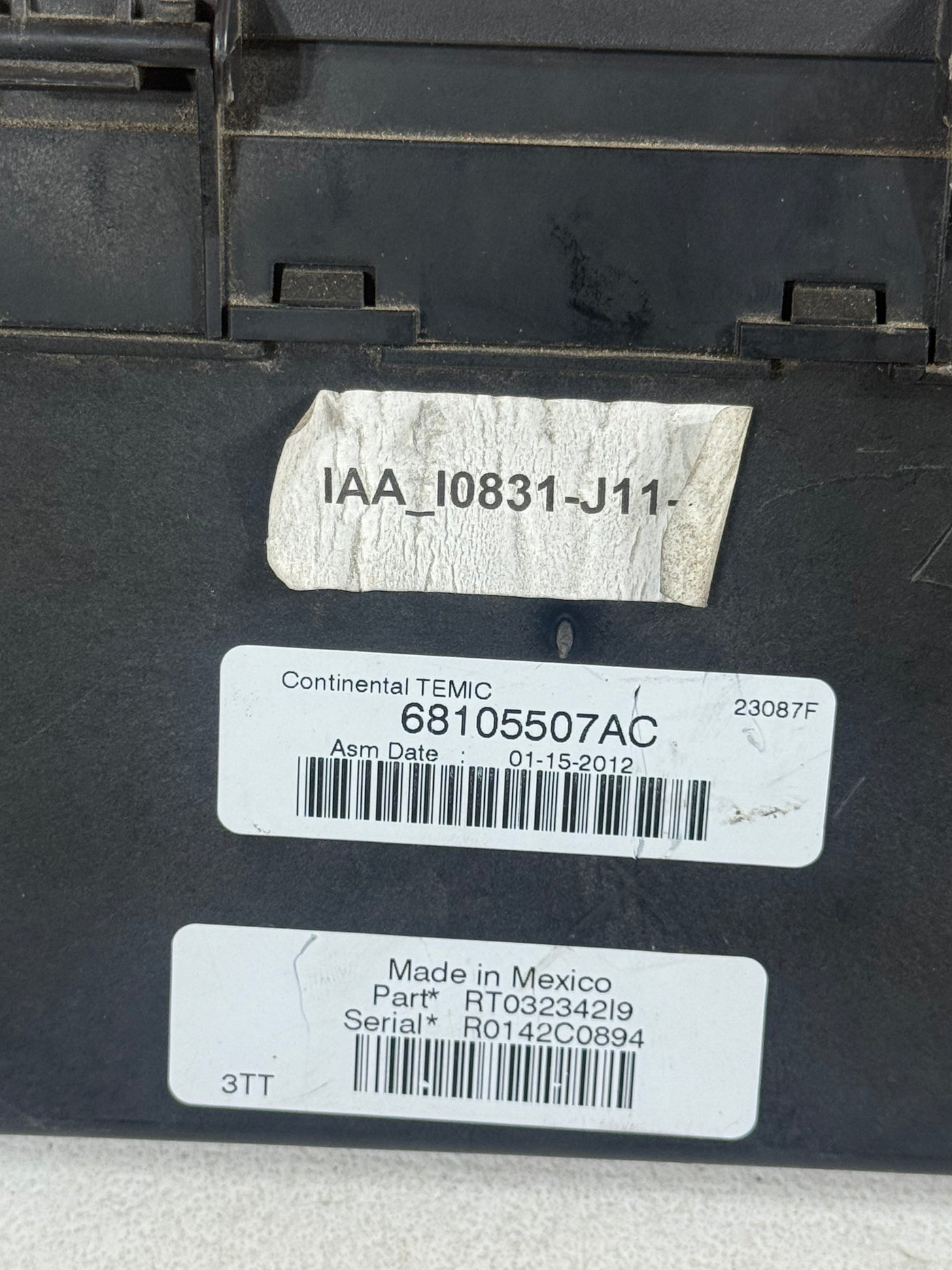 2012 Dodge Grand Caravan Chrysler Town & Country Fuse Box TIPM BCM 68105507AC