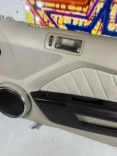 OEM 2010 - 2014 FORD MUSTANG COUPE RIGHT PASSENGER DOOR PANEL BEIGE SHAKER
