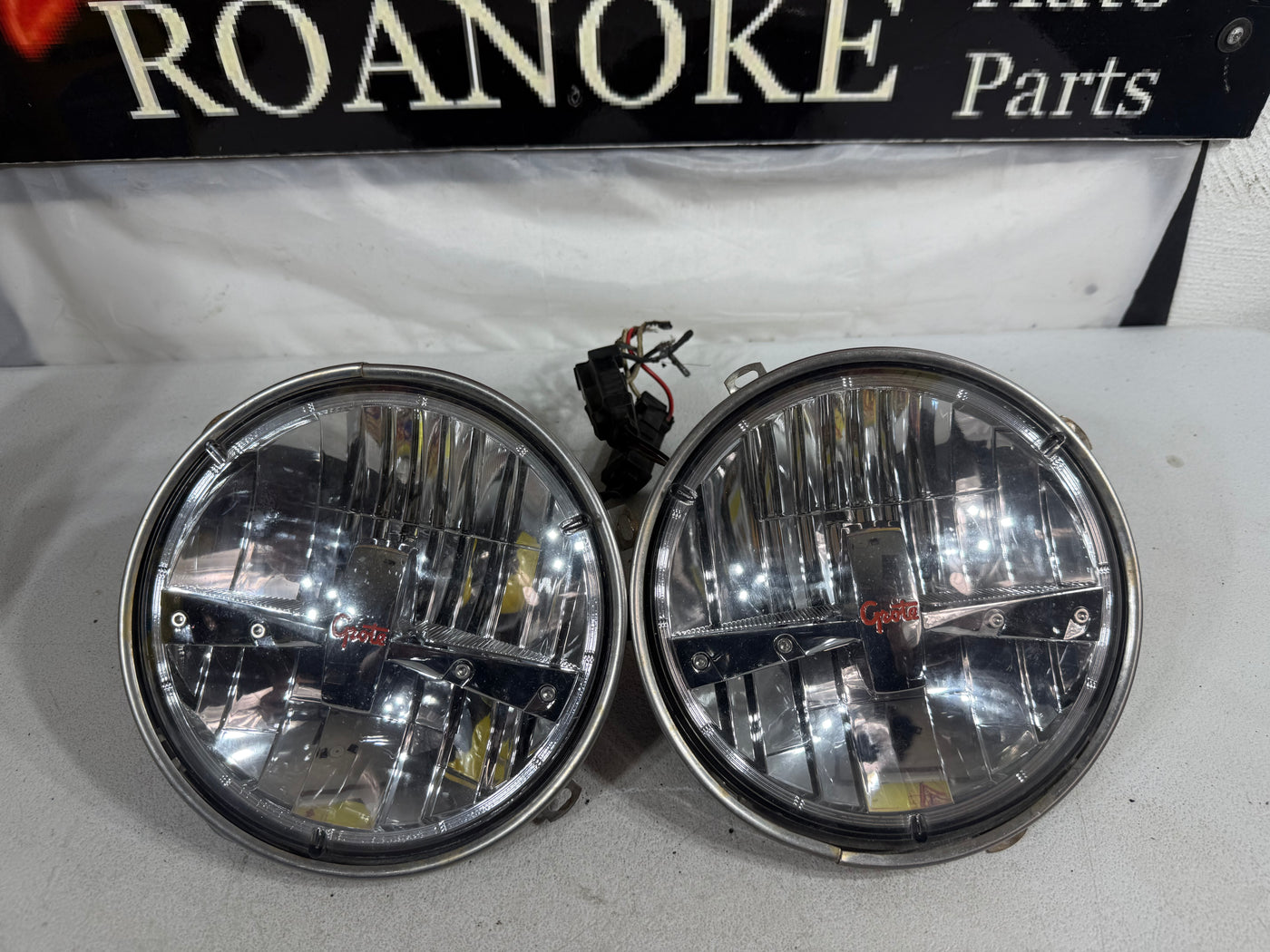 2007-2018 JEEP WRANGLER GROTE LED HEADLIGHT LAMP SET PAIR LEFT AND RIGHT