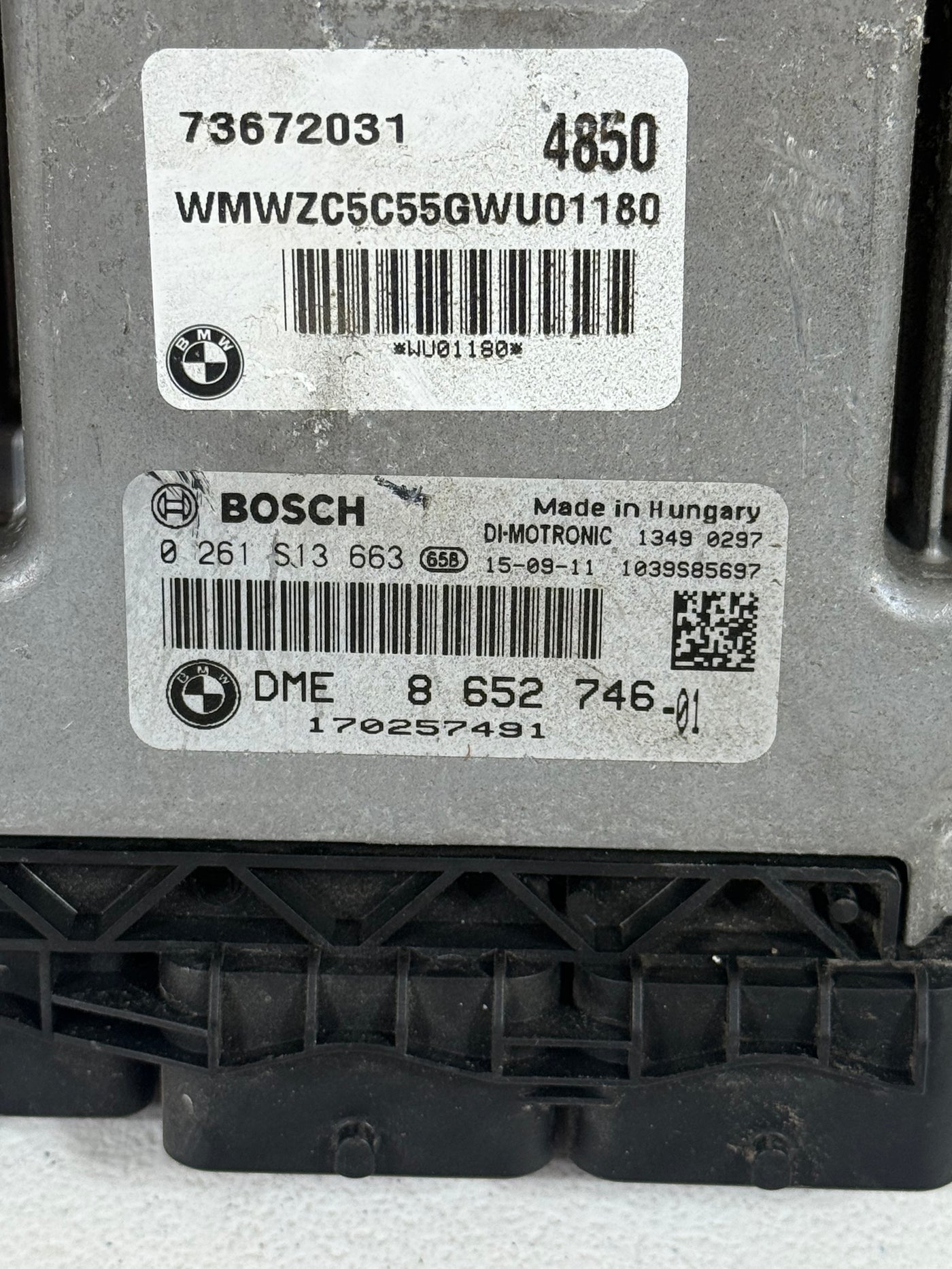 MINI COOPER COUNTRYMAN BASE 1.6L 2016 ENGINE CONTROL MODULE ECU ECM 8652746