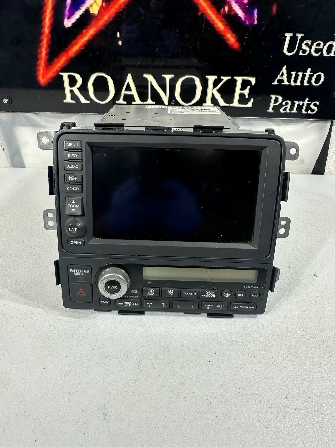 2006-2008 Honda Ridgeline Navigation Radio CD Player Display Screen With Code