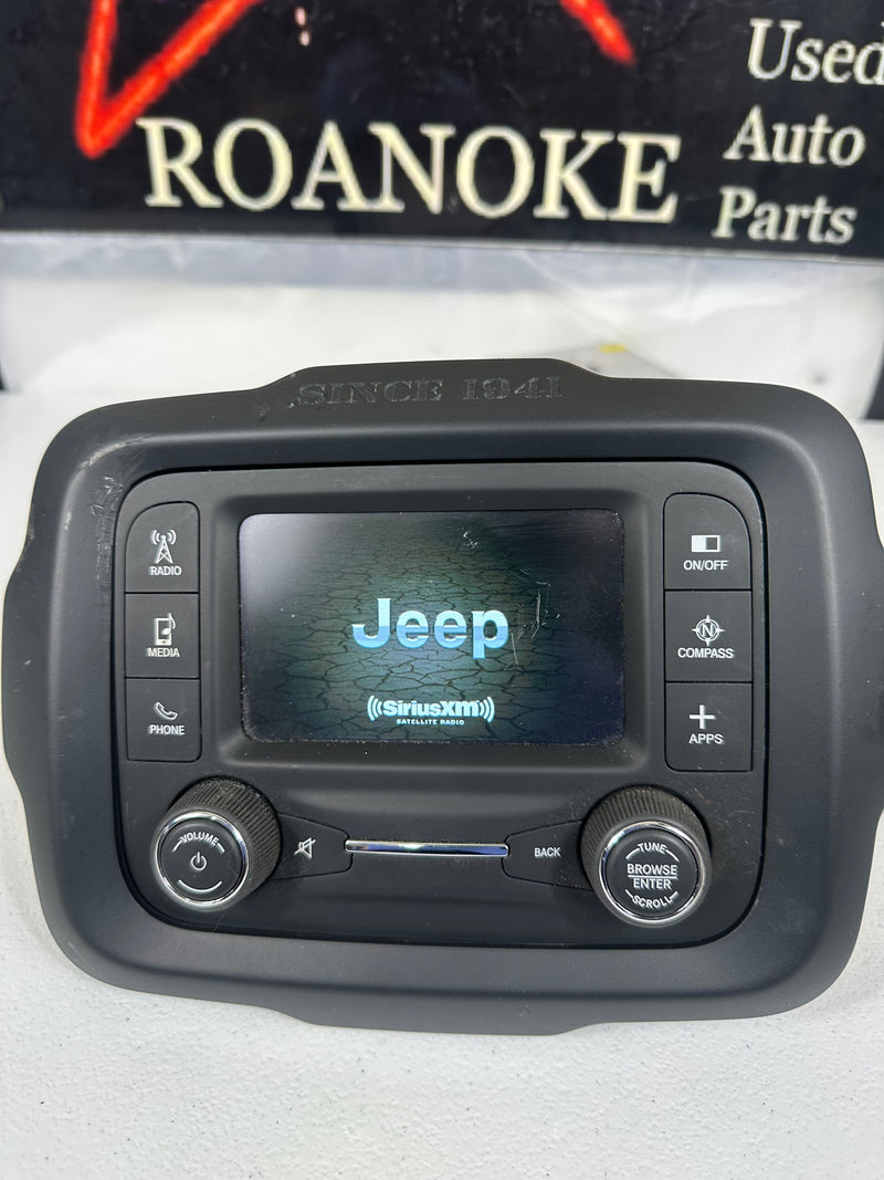 2015-2017 Jeep Renegade Radio Receiver 5" Display Screen With Satellite OEM