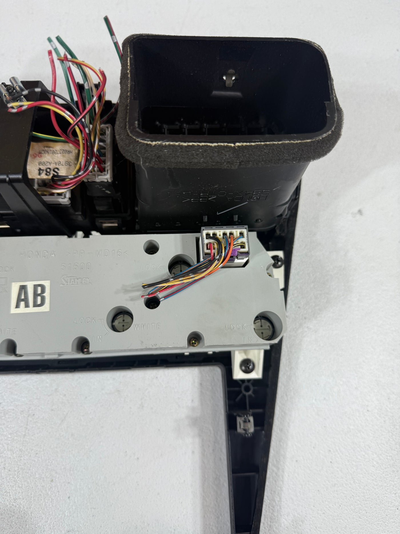 1998-2002 Honda Accord 2 DOORS Front radio Center Dash Bezel With Climate Control OEM
