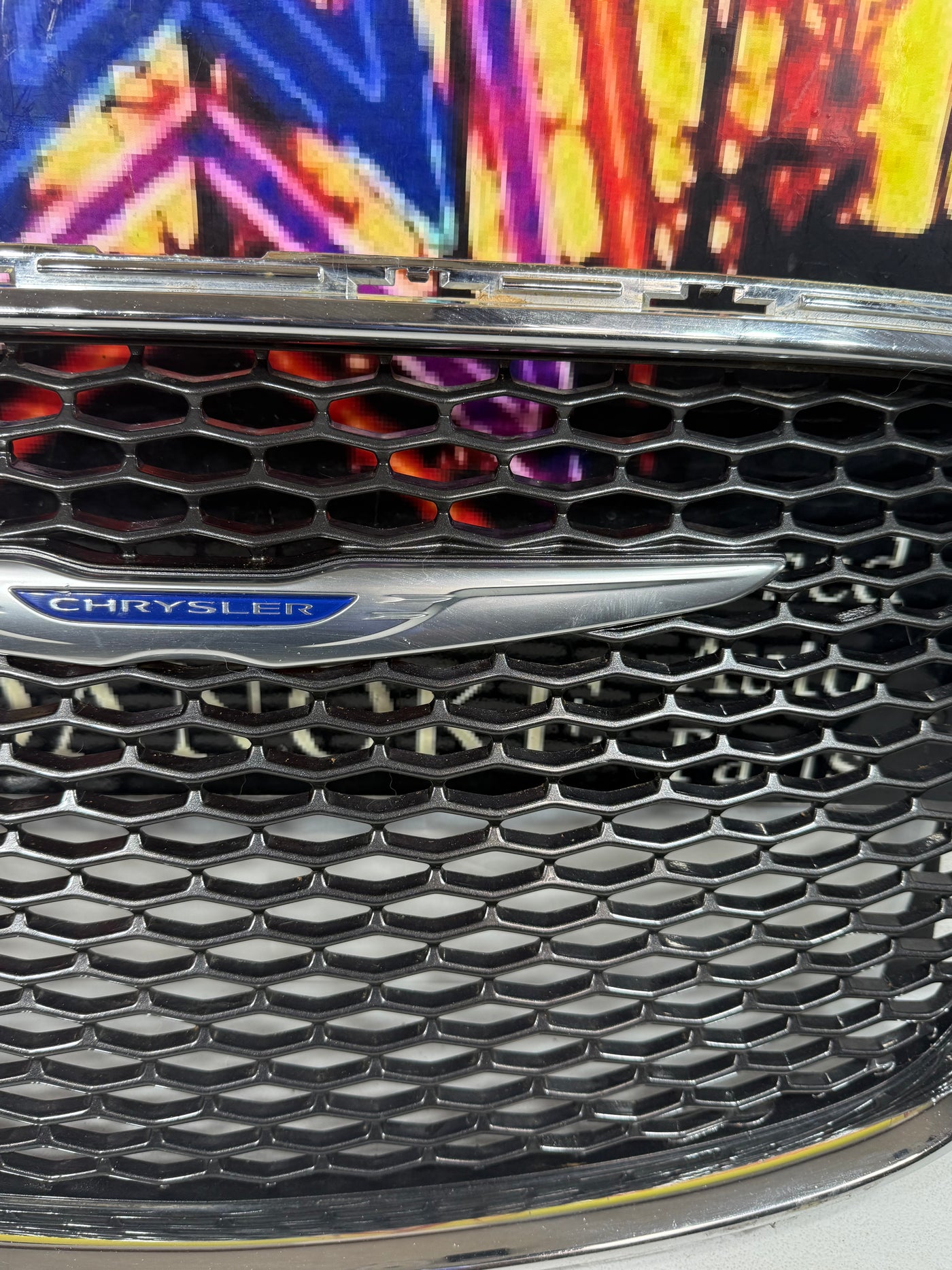 15-23 Chrysler 300 Front UPPER Bumper Grille Grill Honeycomb Mesh Chrome OEM