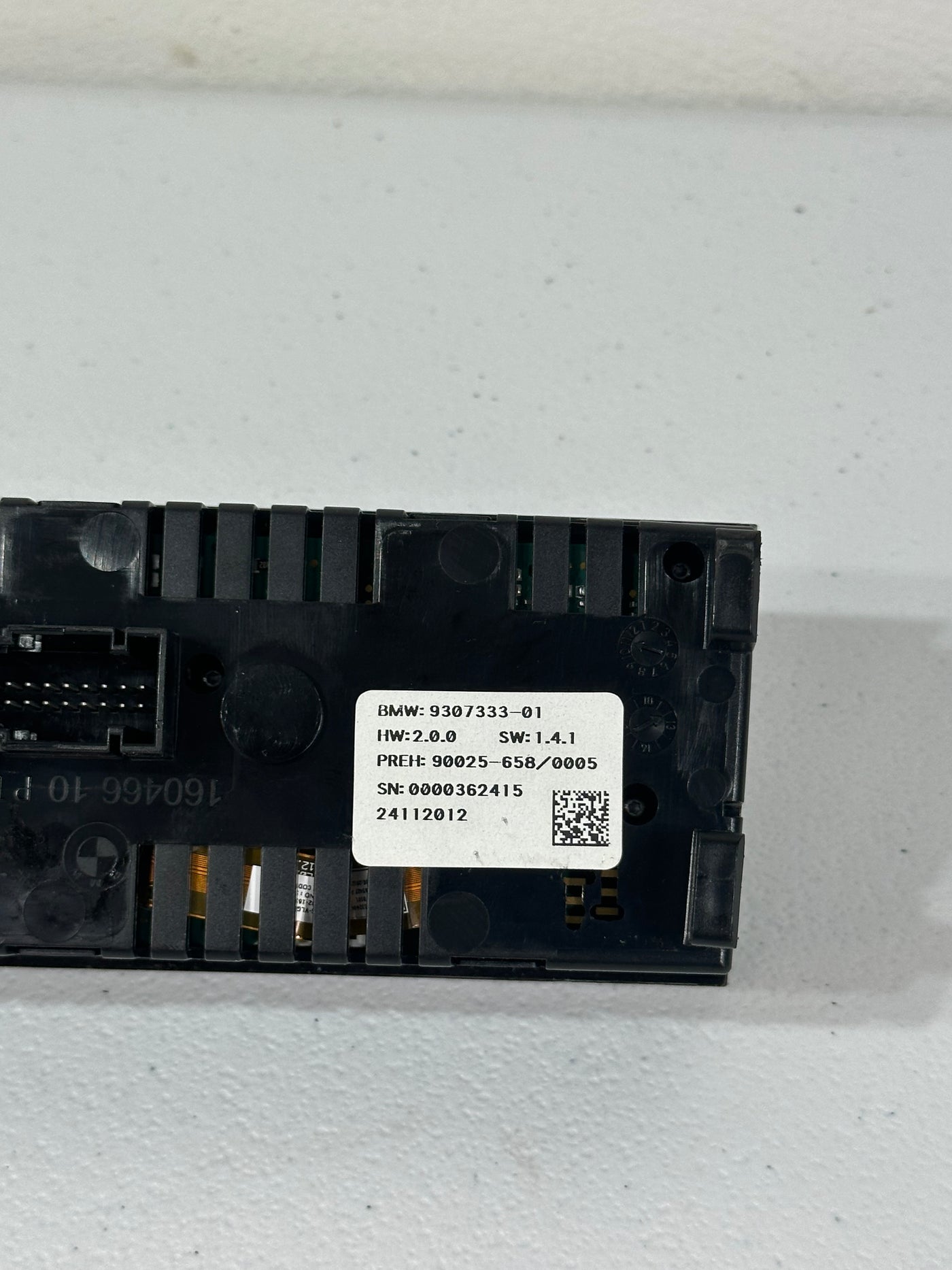 09-13 BMW F01 740i 750i Rear Temperature Control AC Heater Climate Panel OEM