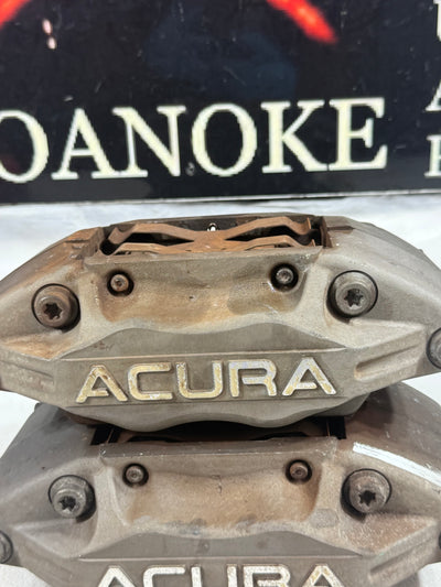 2005-2012 Acura RL Advics Front Left Right 4 Piston Brake Calipers (Pair) OEM