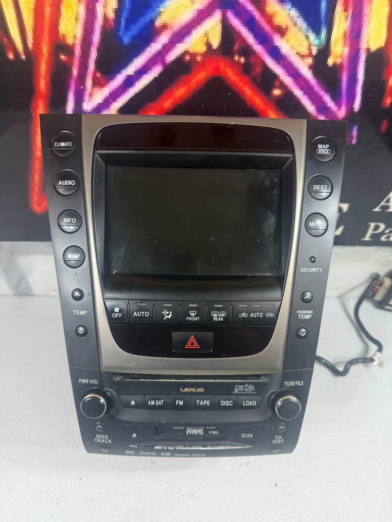 2007 Lexus GS450h GPS Display Navigation Screen 86111-30550 OEM
