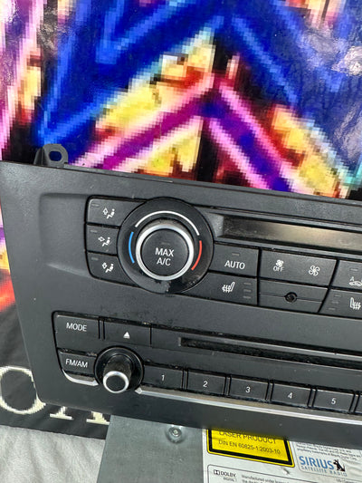2013 BMW X3 Radio Stereo Audio Navigation CD Player Receiver W/ Climate Control