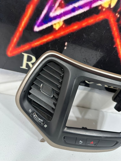 2014 2015 2016 2017 2018 JEEP CHEROKEE RADIO BEZEL DASH TRIM VENT OEM