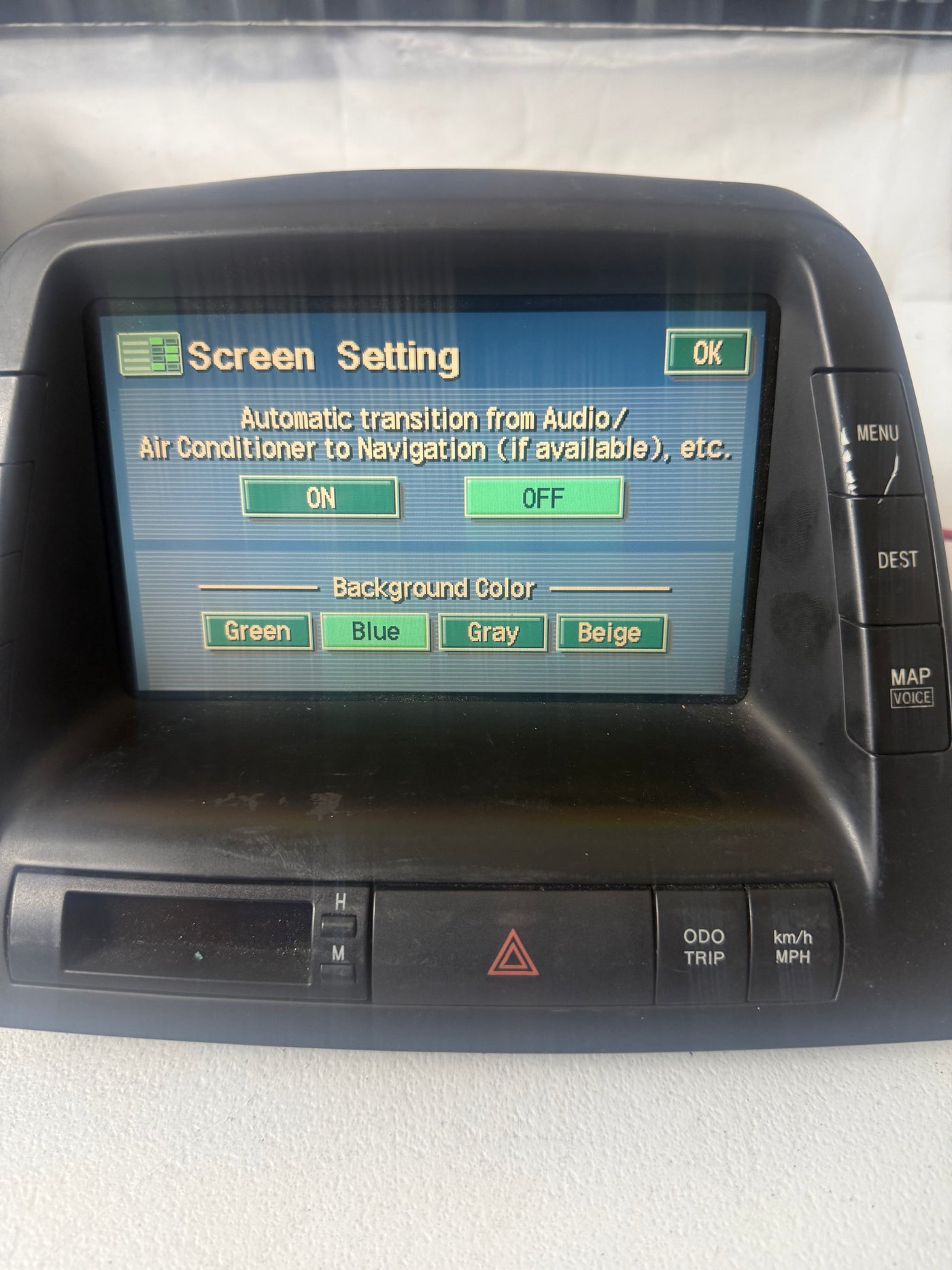 04 - 05 TOYOTA PRIUS NAVIGATION GPS RADIO DISPLAY SCREEN MFD 86110-47071 OEM