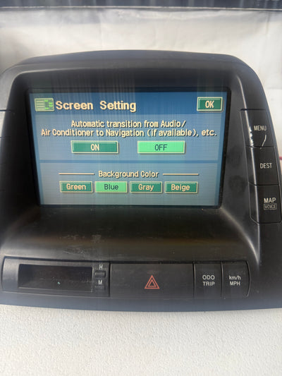 04 - 05 TOYOTA PRIUS NAVIGATION GPS RADIO DISPLAY SCREEN MFD 86110-47071 OEM