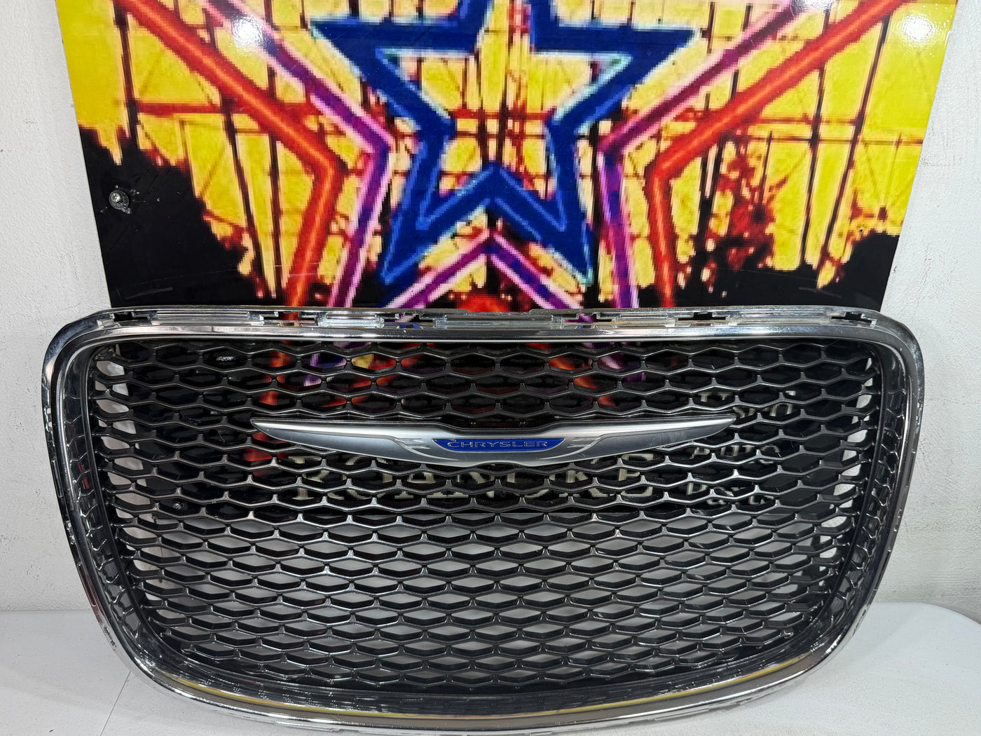 15-23 Chrysler 300 Front UPPER Bumper Grille Grill Honeycomb Mesh Chrome OEM