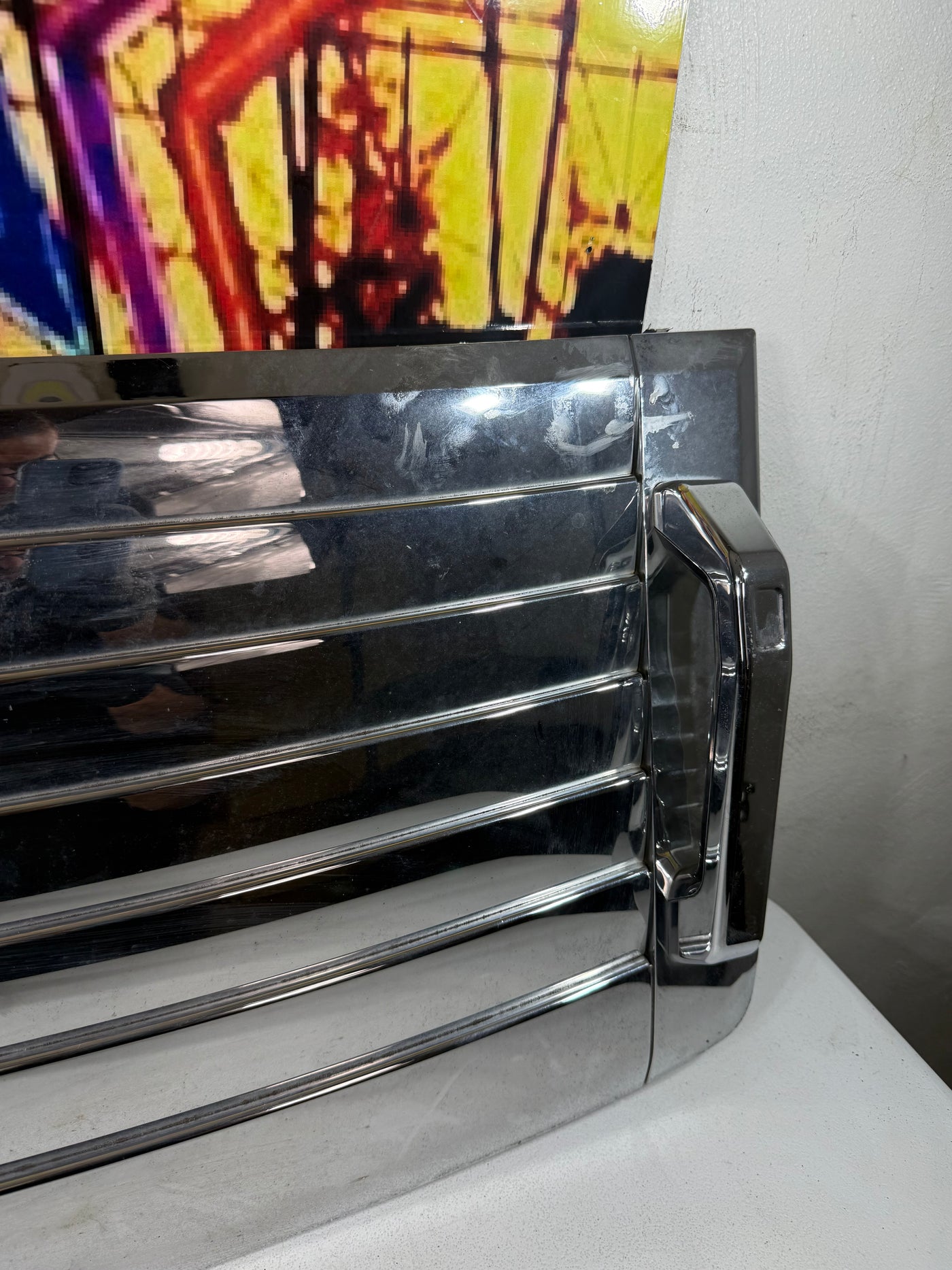 03-07 Hummer H2 Front Hood Bonnet Air Grille Louver Cover Panel 15063080 OEM