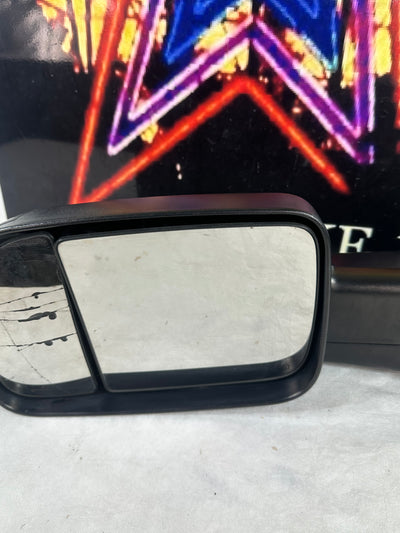Left Door Mirror fits: 2012 Ram Dodge 1500 pickup Power Pickup trailer tow OEM