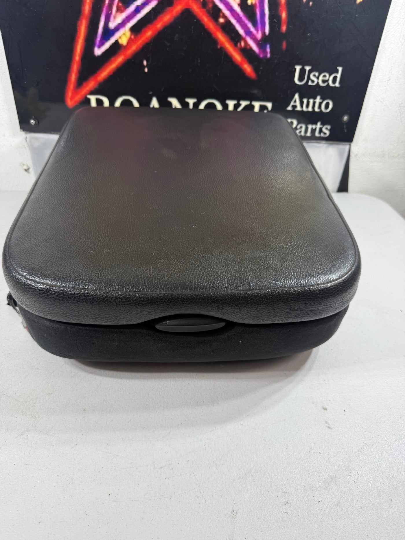 2002-2008 Dodge Ram 1500 Center Console Black Leather Armrest Lid OEM