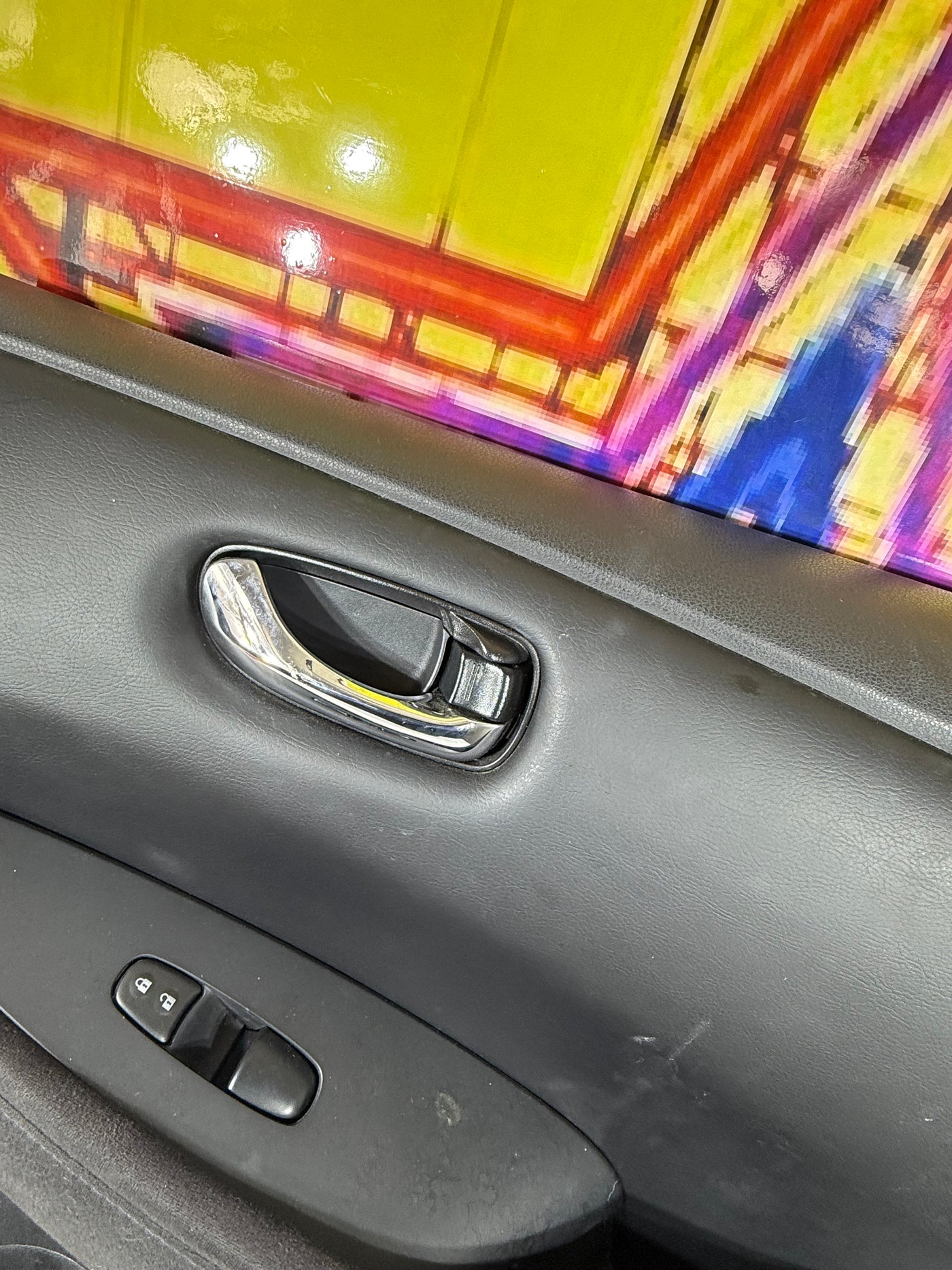 13-17 Nissan Leaf Front Door Trim Panel Right Front Passenger Side Black Cloth OEM