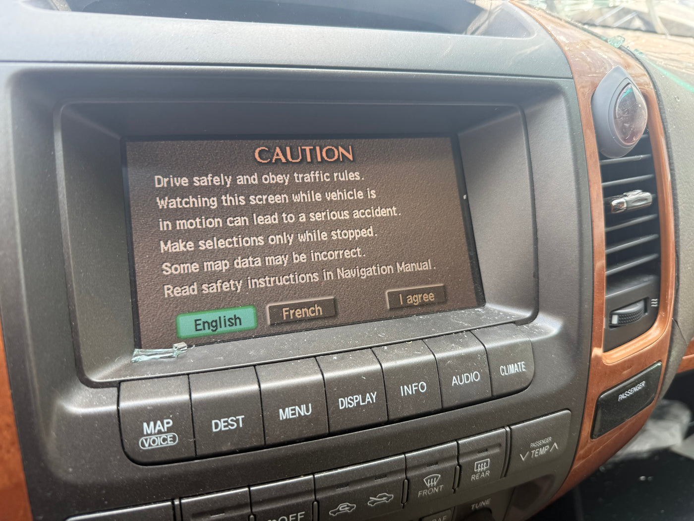 Lexus GX470 2003-2005 Multi Display Navigation screen 86111-60120 OEM