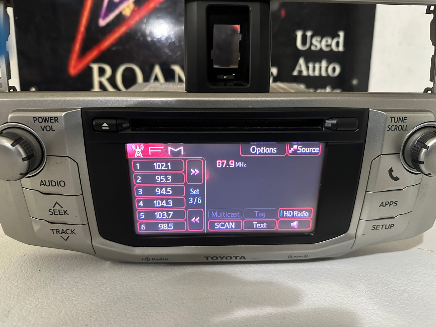 10 11 12 13 TOYOTA 4RUNNER OEM Factory AM FM RADIO Info Display CD Player P10121