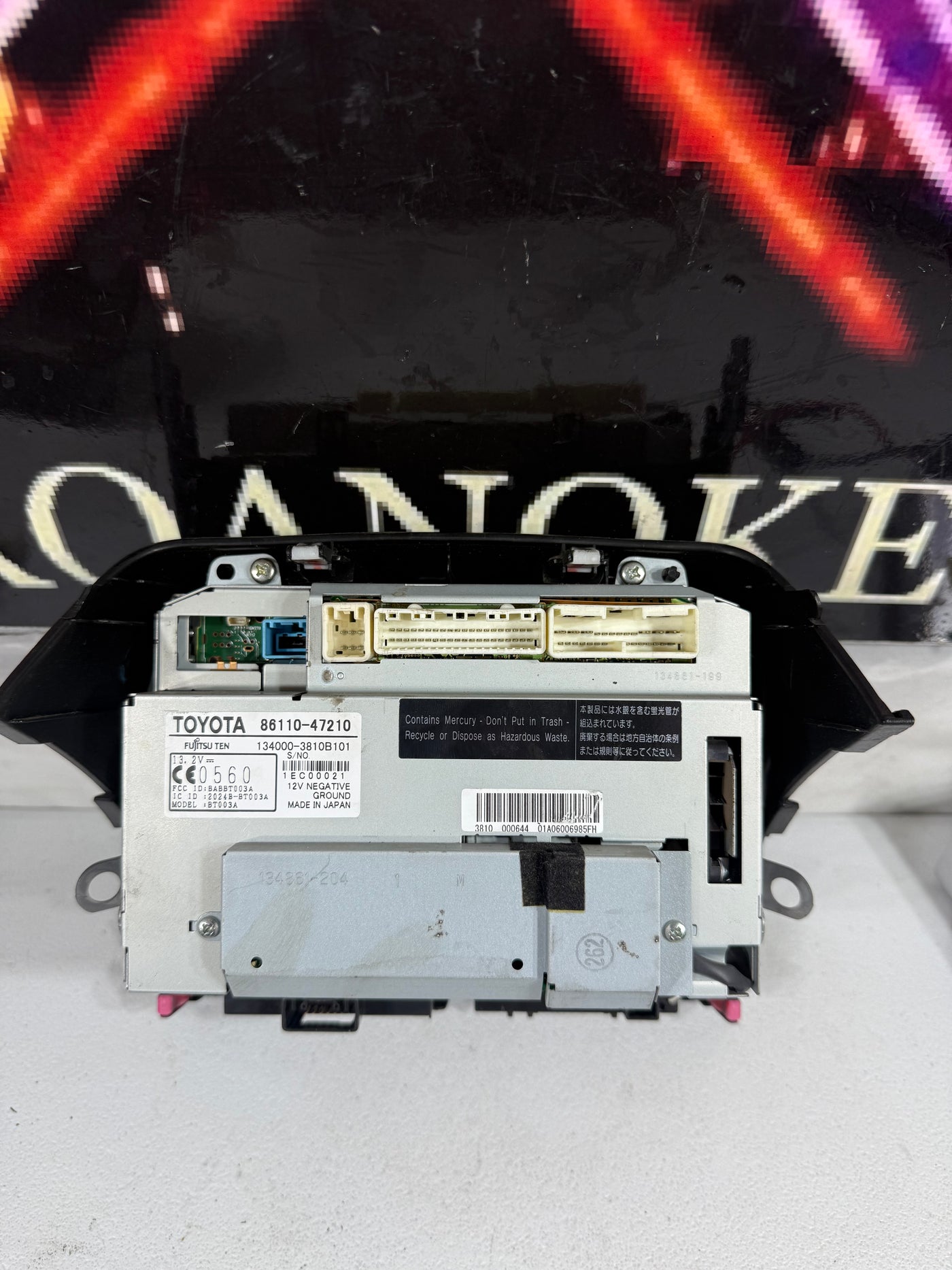 06-09 Toyota Prius MFD Display Screen Info Monitor OEM 86110-47210 No Nav Tested