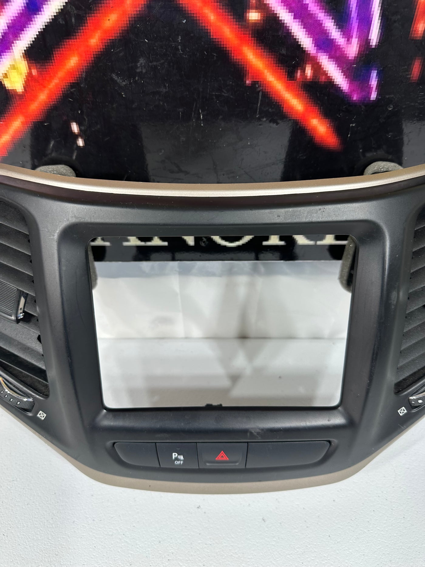 2014 2015 2016 2017 2018 JEEP CHEROKEE RADIO BEZEL DASH TRIM VENT OEM