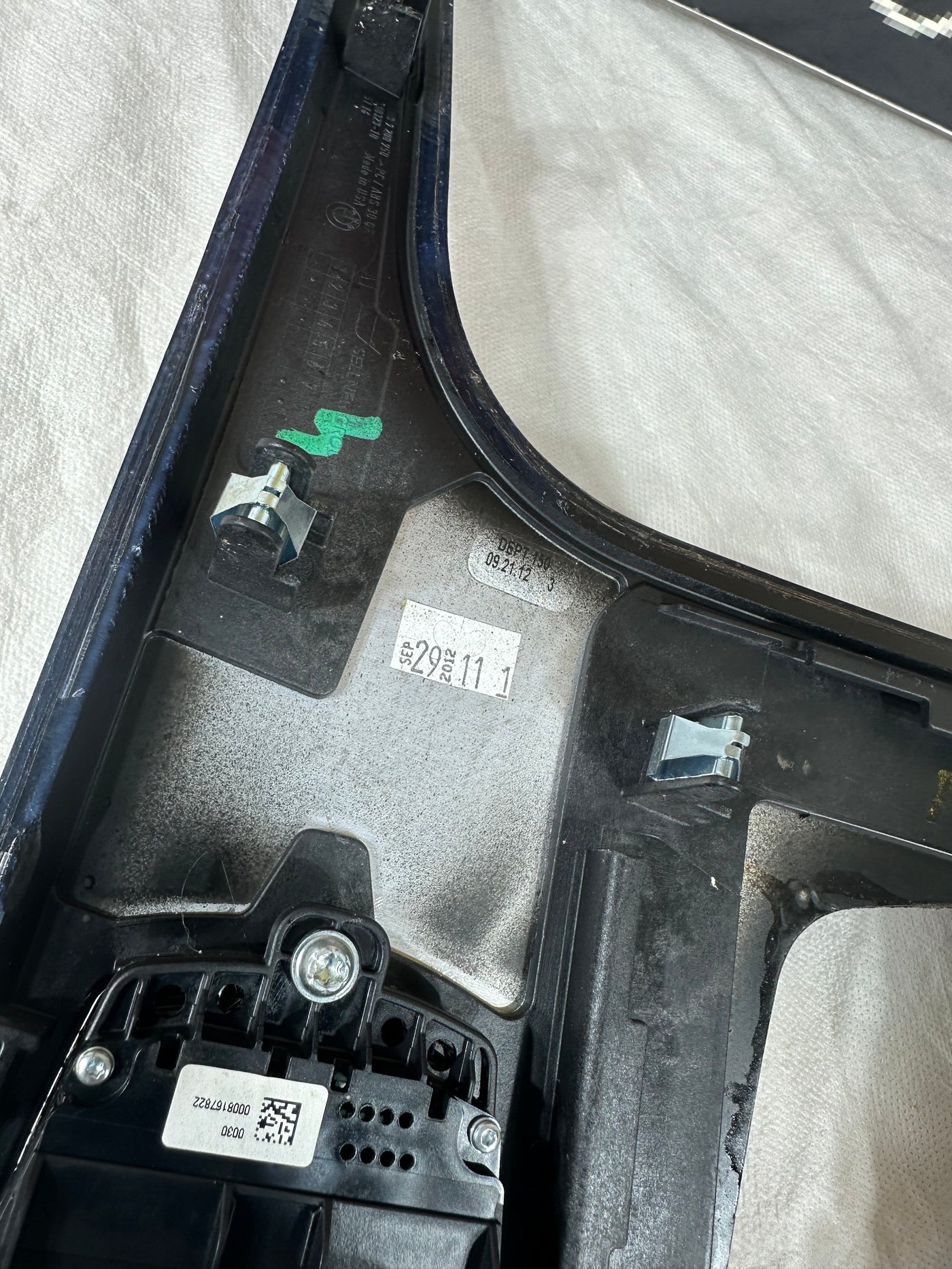 2011-2017 BMW X3 CENTER CONSOLE SHIFTER TRIM BEZEL PANEL W/SPORT PARK SWITCH OEM