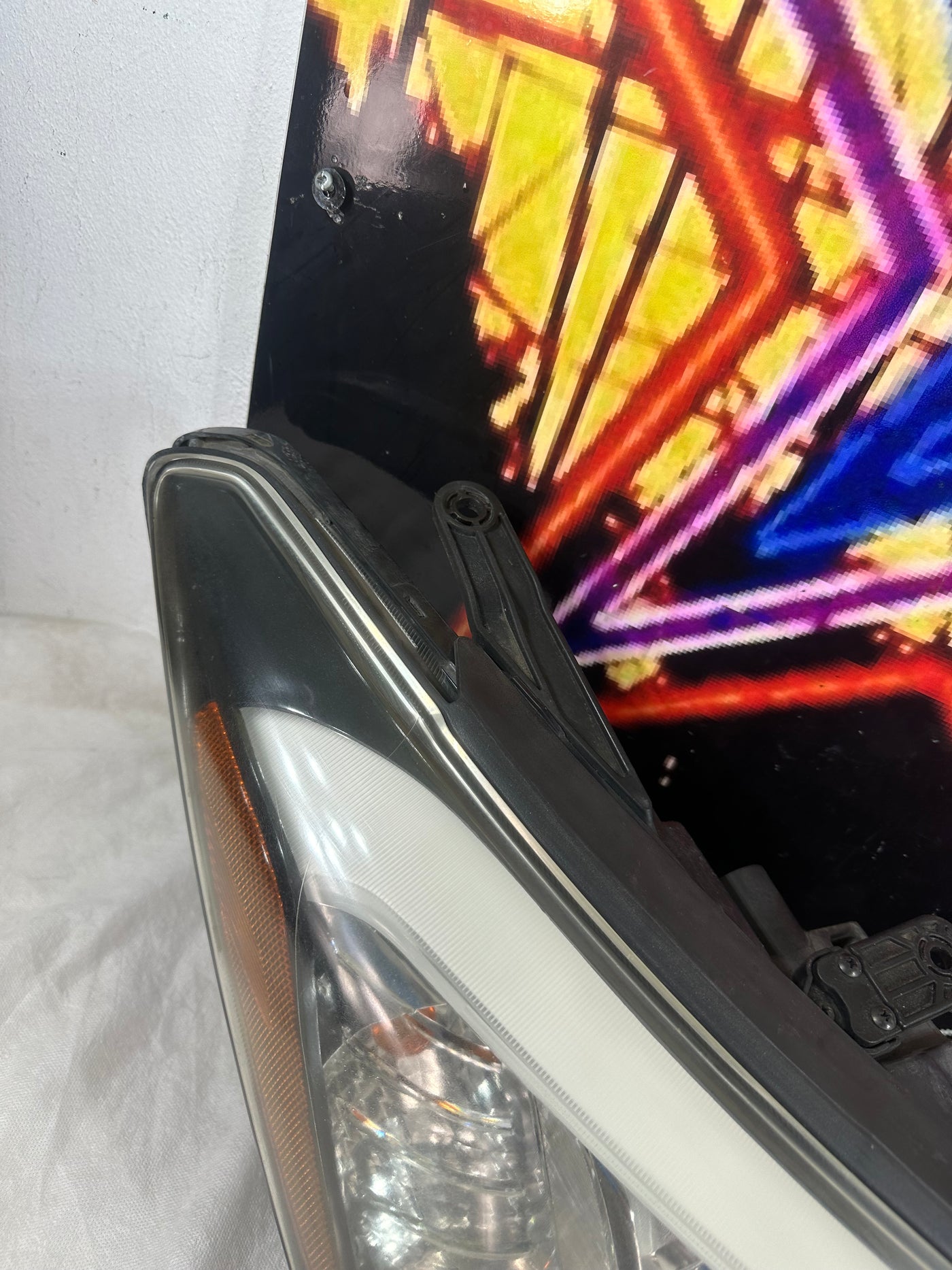 Passenger Headlight Korea Built Halogen Fits 13-16 SANTA FE 301732