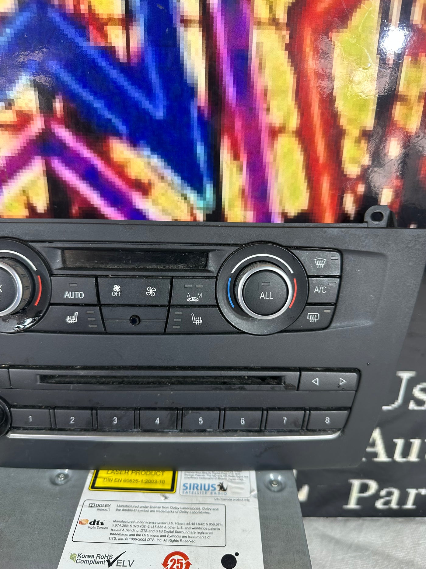 2013 BMW X3 Radio Stereo Audio Navigation CD Player Receiver W/ Climate Control