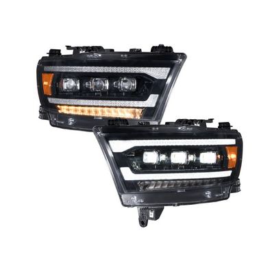 2019-2023 Ram 1500 Sequential LED Projector Headlights (pair)