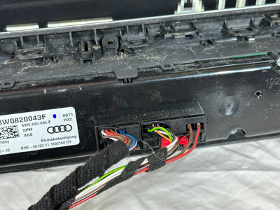 2017 Audi A4 Climate Control Module With Trim OEM