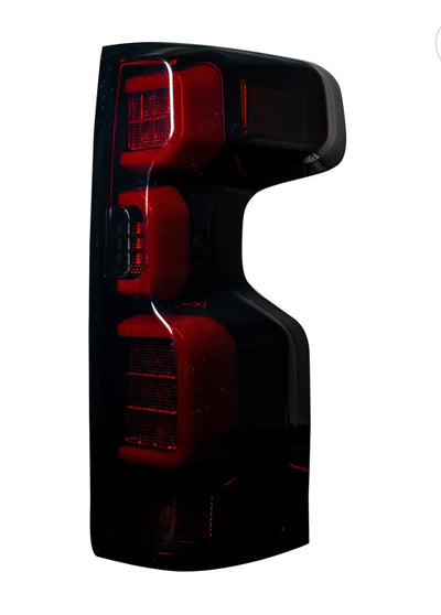 Chevy Silverado 1500 19-23 (Replaces OEM LED Tail Lights ONLY) Tail Lights OLED Red Smoked