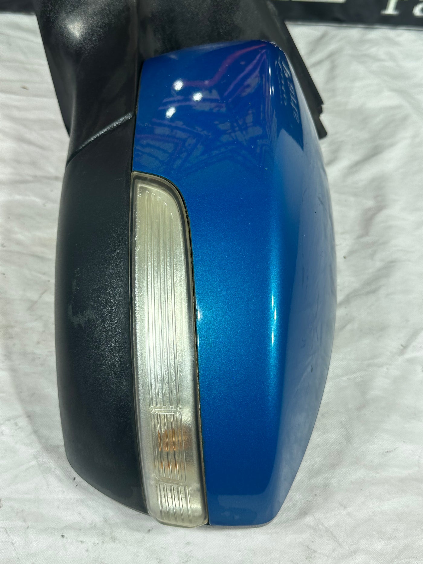 2012-2014 Ford Focus Driver Left Side View Power Door Mirror Blue Candy OEM