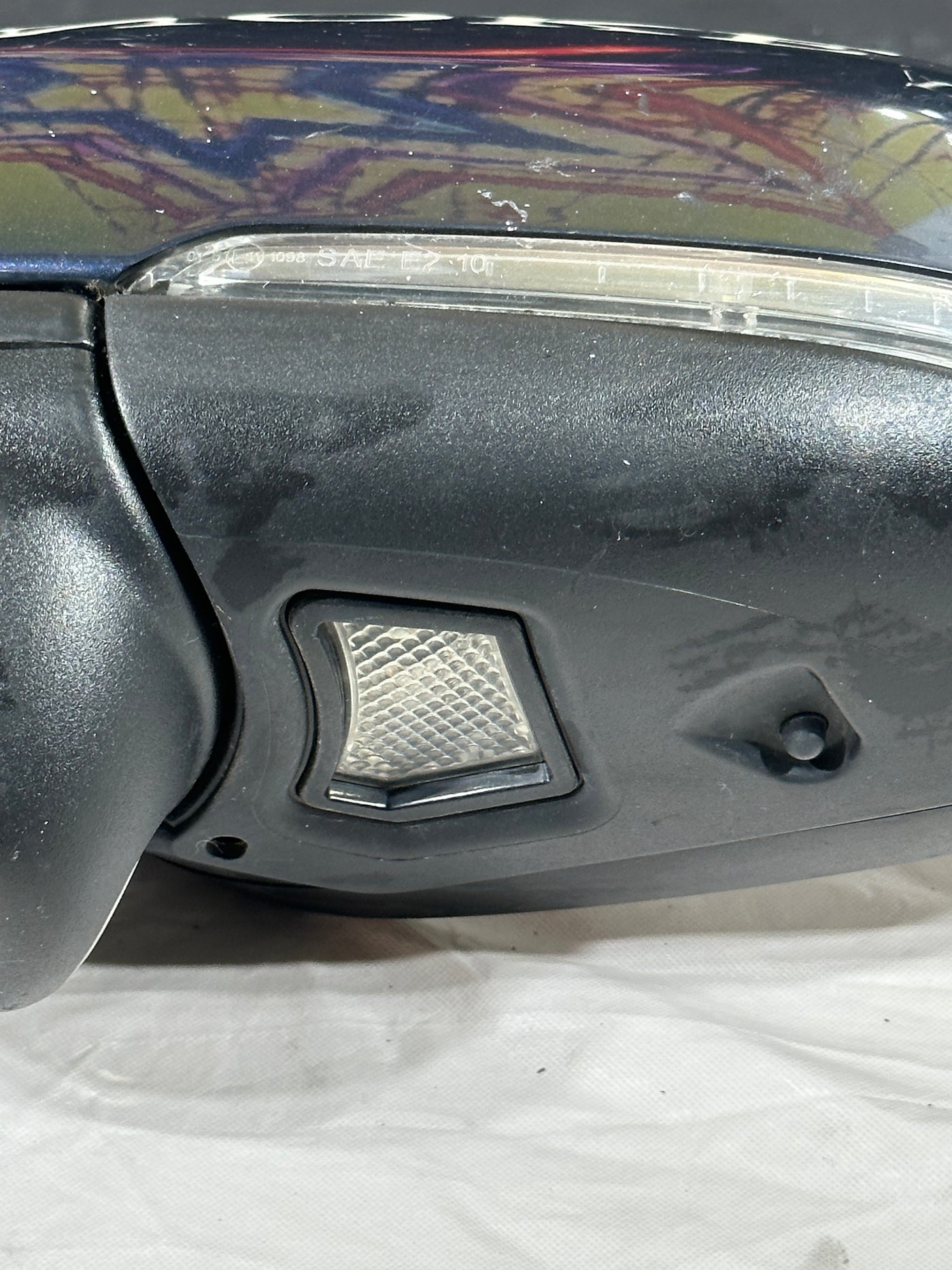 11-13 Volvo S60 Left Driver Side View Mirror W/ BLIS Camera Dark Blue OEM