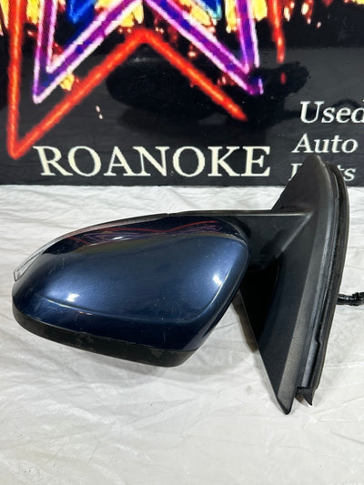 11-13 Volvo S60 Left Driver Side View Mirror W/ BLIS Camera Dark Blue OEM