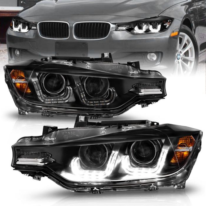 BMW 3 Series Headlights, 3 Series Headlights,  BMW Headlights,12-15 BMW Headlights, Anzo Headlights, Projector Headlights, Black Headlights, BMW 3 Series, 3 Series