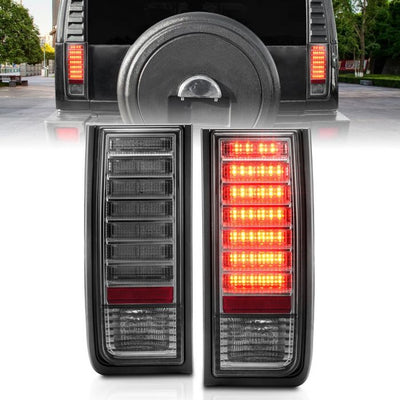 Hummer Led Tail Lights, Hummer H2 Tail Lights, SUV 03-09 Tail Lights, Smoke Tail Lights, Anzo Tail Lights,