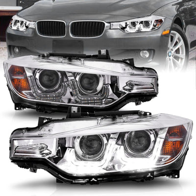 BMW 3 Series Headlights, 3 Series Headlights,  BMW Headlights,12-15 BMW Headlights, Anzo Headlights, Projector Headlights, Chrome Headlights, BMW 3 Series,  3 Series Headlights,
