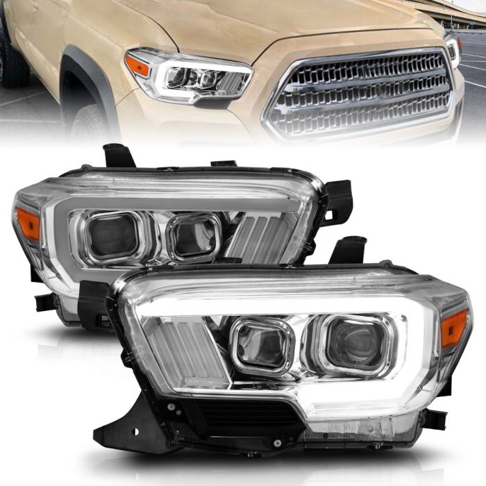 Toyota Tacoma 16-22 Projector Plank Style Headlights Chrome – Major Key