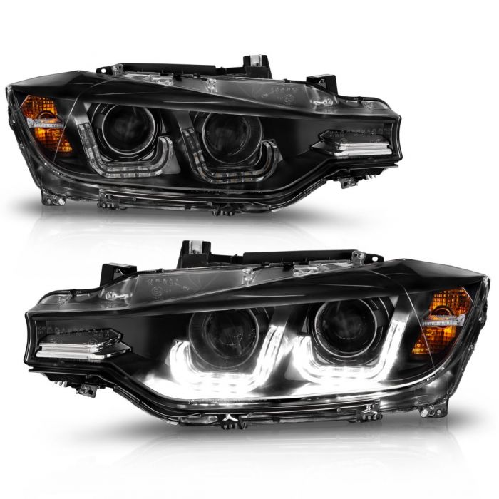 BMW 3 Series Headlights, 3 Series Headlights,  BMW Headlights,12-15 BMW Headlights, Anzo Headlights, Projector Headlights, Black Headlights, BMW 3 Series, 3 Series