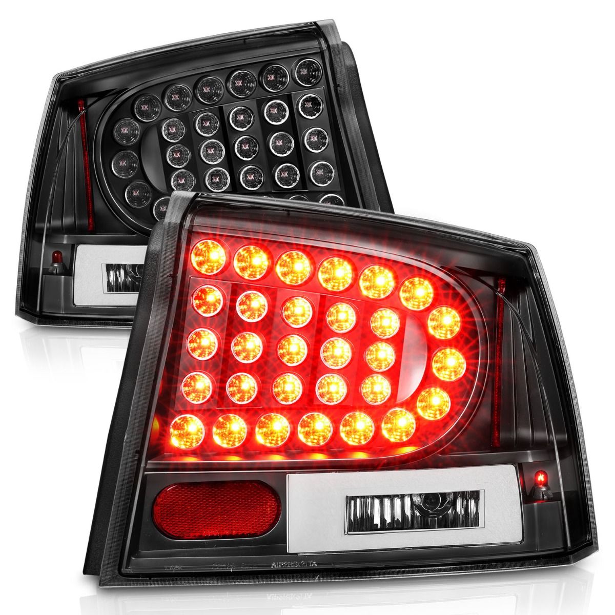 Dodge Charger Tail Lights, Charger Tail Lights, 2006-2010 Tail Lights, Black Tail Lights, Anzo Tail Lights, LED Tail Lights