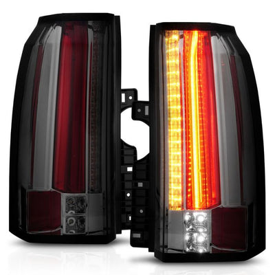 GMC Led Tail Lights, GMC Yukon Tail Lights, Denali 15- 19 Tail Lights, Led Tail Lights, Smoke Lens Tail Lights, Anzo Tail Lights