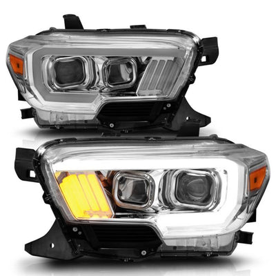 Toyota Projector Headlights, Toyota Tacoma Headlights, Toyota 16-22 Headlights, Projector Headlights, Plank Style Headlights, Chrome Projector Headlights, Anzo Projector Headlights