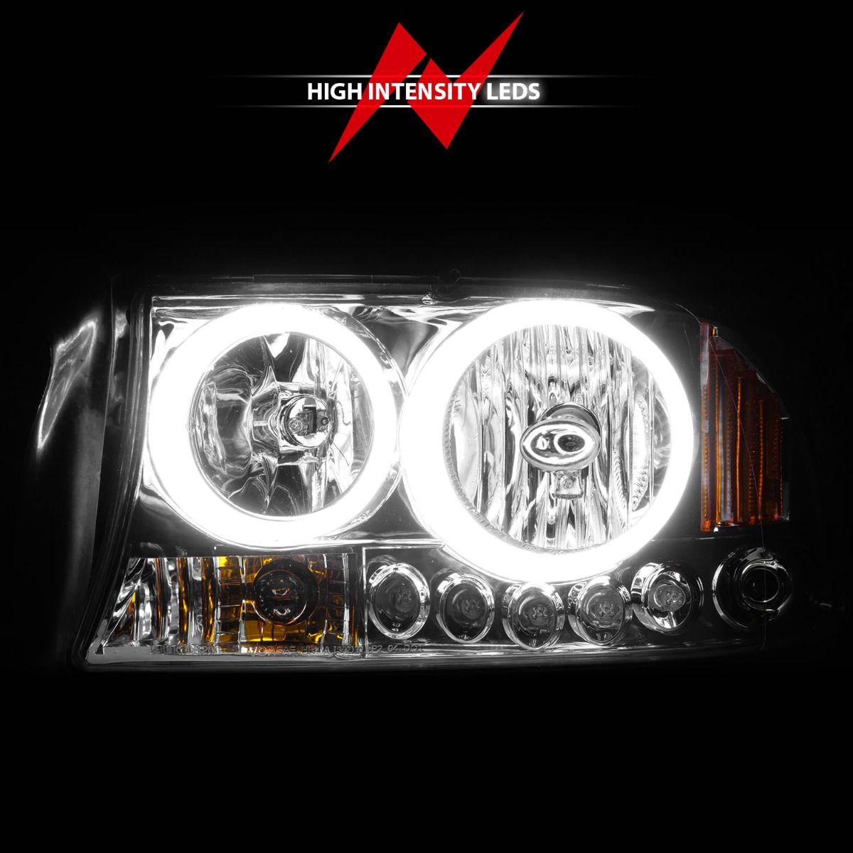 Dodge Headlights, Dakota Headlights, Durango Headlights, Headlights, Chrome Headlights