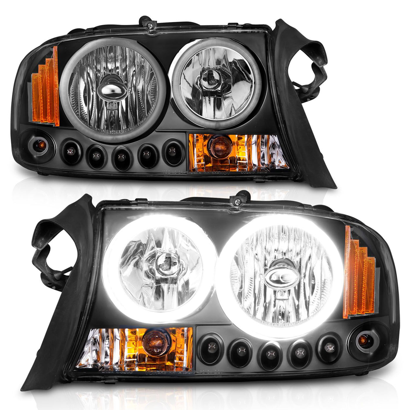 Dodge Headlights, Dakota Headlights, Durango Headlights, Headlights, Black Headlights 