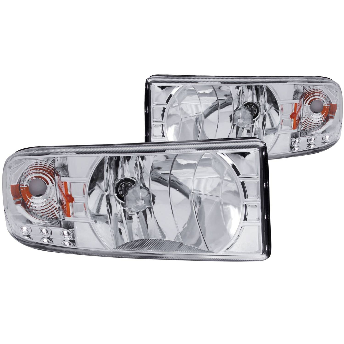 Dodge Ram Crystal Headlights, Ram 1500 Crystal Headlights, Ram 2500 Crystal Headlights, Ram 3500 Crystal Headlights, 1994-2001 Crystal Headlights, Chrome Crystal Headlights, Anzo Crystal Headlights, LED Crystal Headlights