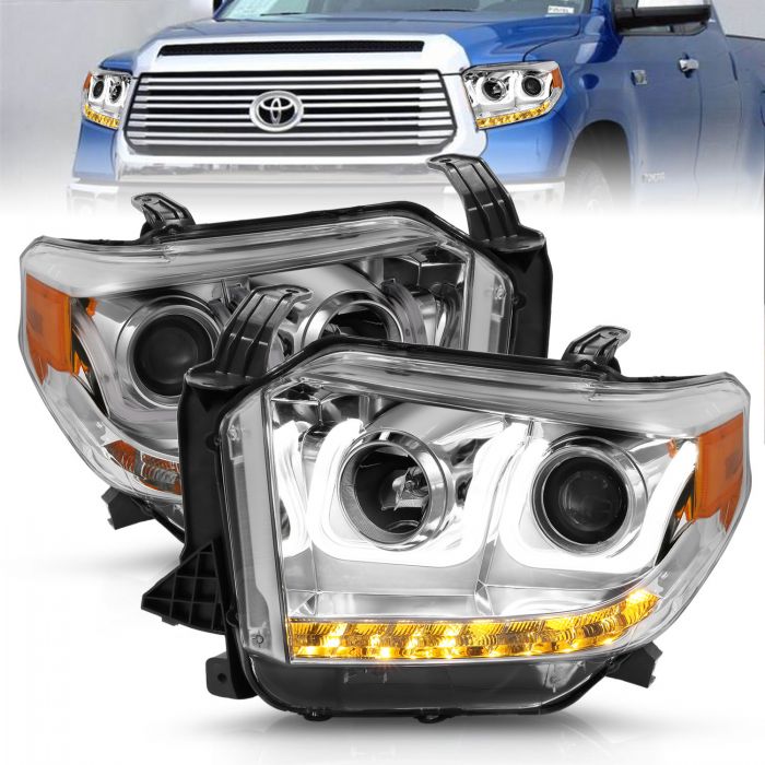 Toyota Projector Headlights, Toyota Tundra Headlights, Toyota 14-17 Headlights, Projector Headlights, Chrome Projector Headlights, Anzo Projector Headlights