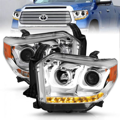 Toyota Projector Headlights, Toyota Tundra Headlights, Toyota 14-17 Headlights, Toyota 18-21 Headlights, Projector Headlights, Chrome Projector Headlights, Anzo Projector Headlights