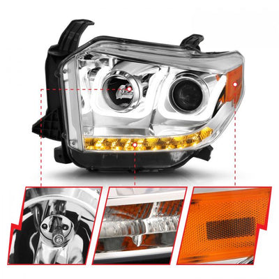 Toyota Projector Headlights, Toyota Tundra Headlights, Toyota 14-17 Headlights, Toyota 18-21 Headlights, Projector Headlights, Chrome Projector Headlights, Anzo Projector Headlights