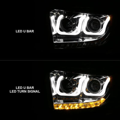 Toyota Projector Headlights, Toyota Tundra Headlights, Toyota 14-17 Headlights, Toyota 18-21 Headlights, Projector Headlights, Chrome Projector Headlights, Anzo Projector Headlights