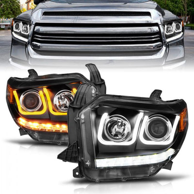 Toyota Projector Headlights, Toyota Tundra Headlights, Toyota 14-17 Headlights, Toyota 18-21 Headlights, Projector Headlights, Black Projector Headlights, Anzo Projector Headlights