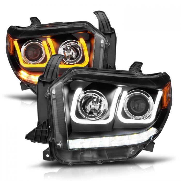 Toyota Projector Headlights, Toyota Tundra Headlights, Toyota 14-17 Headlights, Toyota 18-21 Headlights, Projector Headlights, Black Projector Headlights, Anzo Projector Headlights